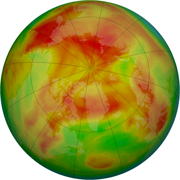 Arctic ozone map for 28 April 1979